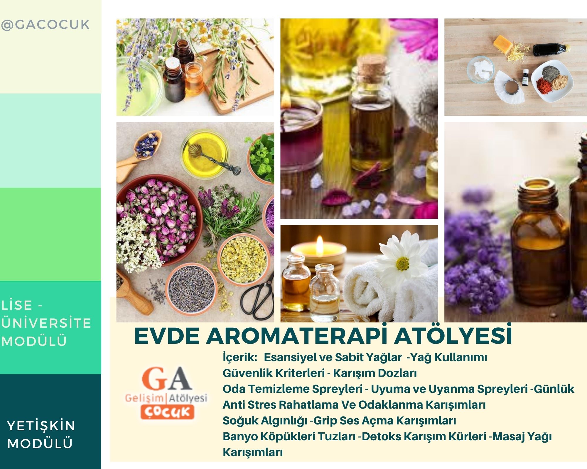Evde Aromaterapi Atölyeleri